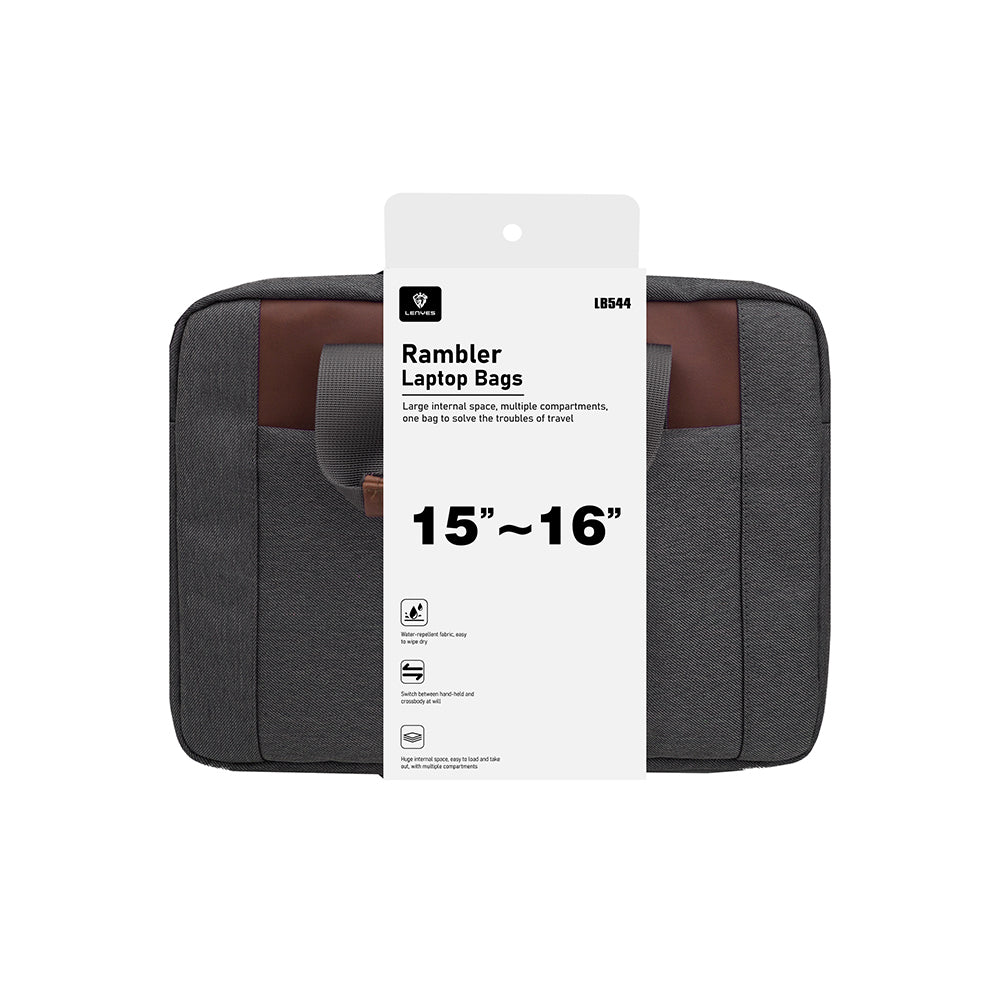 Lenyes LB544 Rambler Serisi Polyester Kumaş 15-16 inç Su Geçirmez Laptop Çantası Lenyes LB544 Rambler Serisi Polyester Kumaş 15-16 inç Su Geçirmez Laptop Çantası